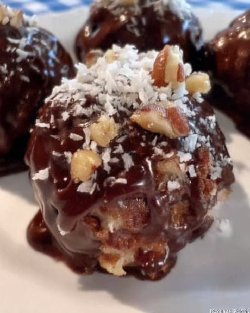 Cake Balls 14 Finished cake balls with rainbow sprinkles on a serving tray