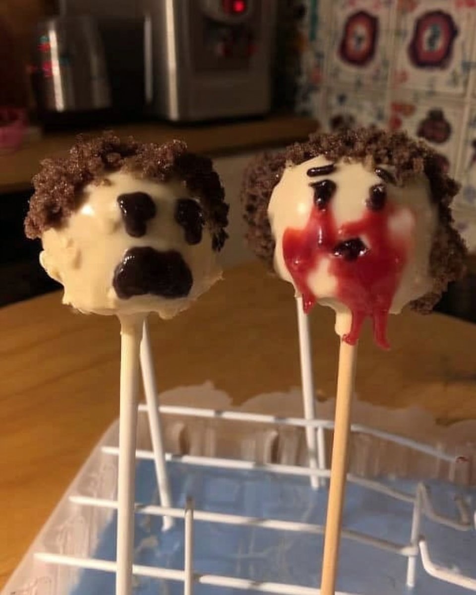 Cake Pops 12 Yellow cake mix chocolate frosting and candy melts arranged on a counter