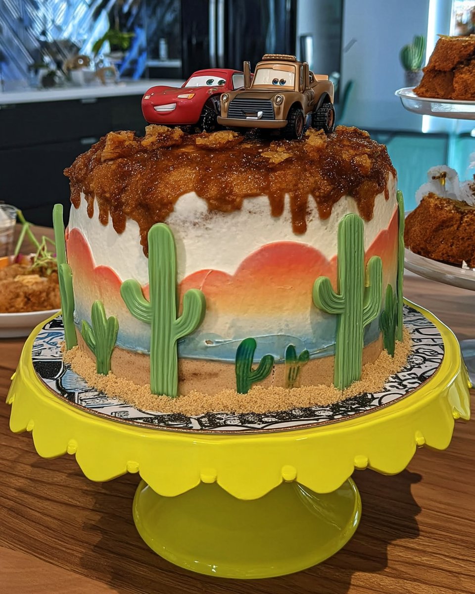 Carving a chocolate sheet cake into a car shape