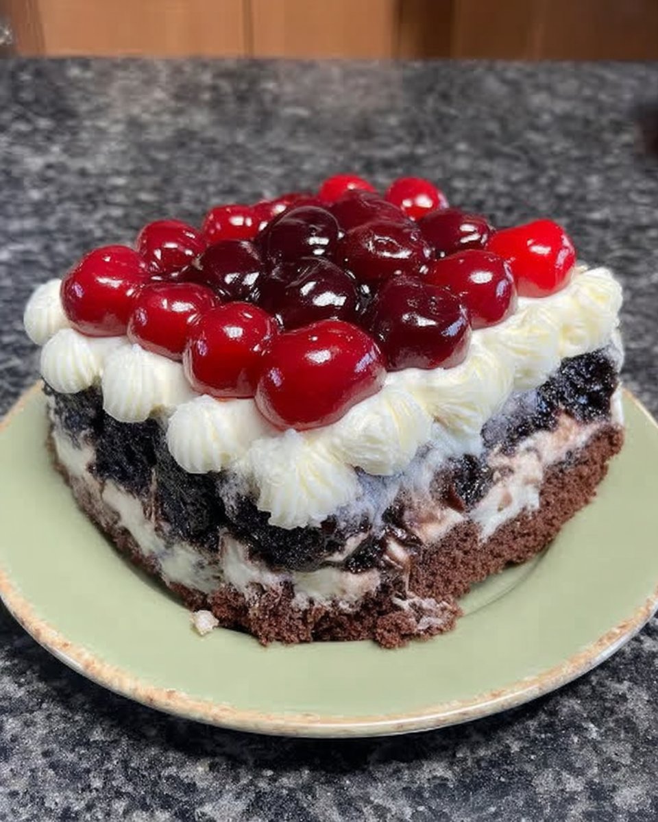 Black Forest Cake 12 Bowl of cocoa powder and jar of cherries for baking