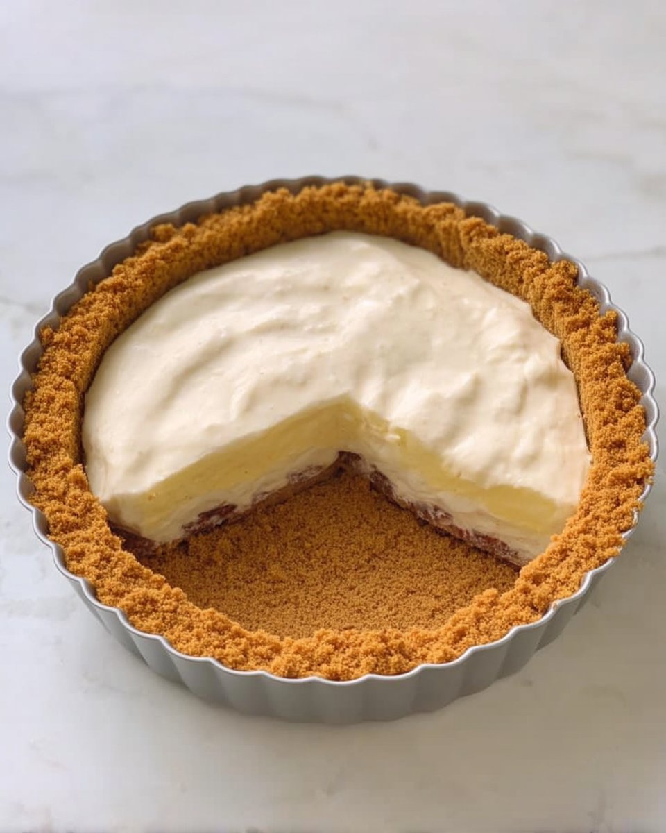 Pumpkin Cheesecake 13 Close up of creamy pumpkin cheesecake filling being folded