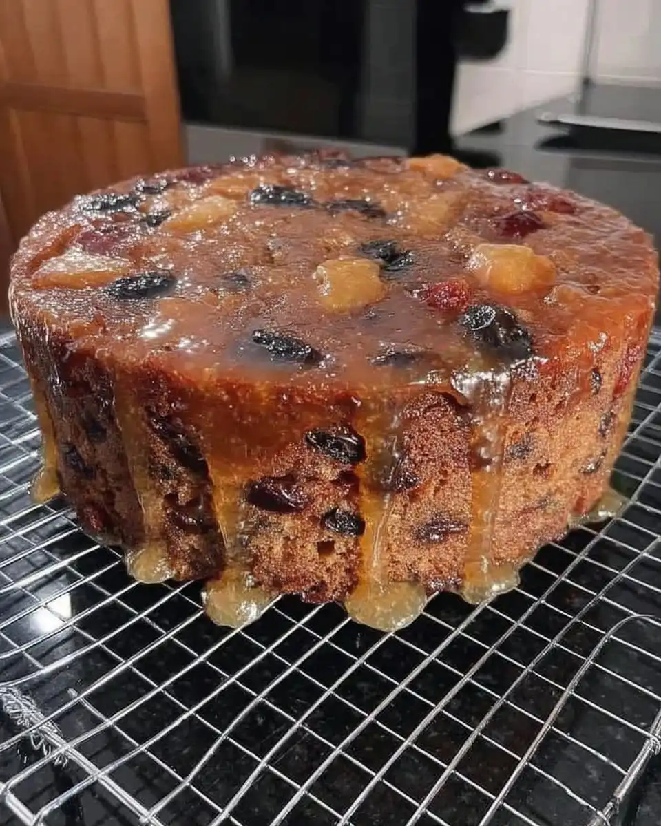 Chocolate Fruit Cake 12 Bowls of cocoa powder buttermilk and fresh eggs on a rustic wooden surface