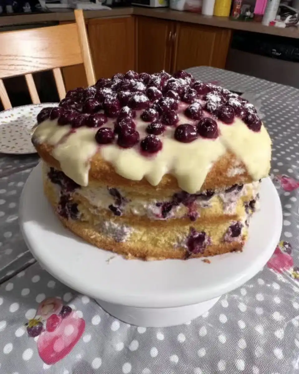 Lemon Blueberry Cake 12 Fresh lemons blueberries and room temperature butter on a table