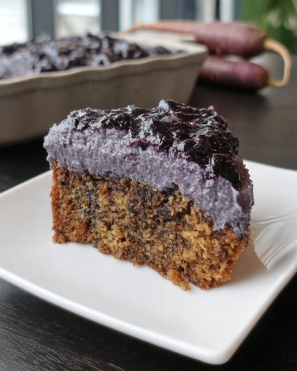 Bowls of grated purple carrots flour and spices on a wooden table