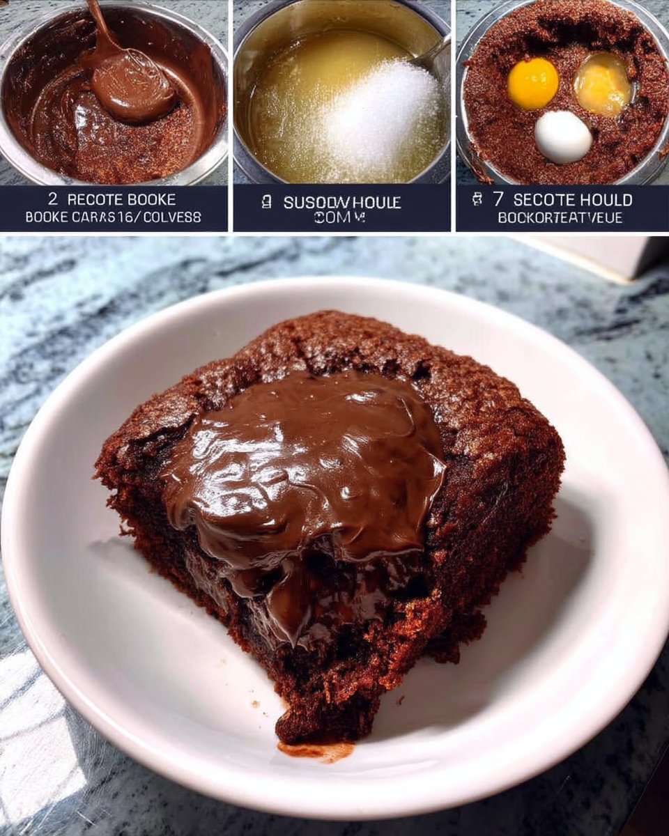 Ingredients for chocolate fudge cake including cocoa and eggs