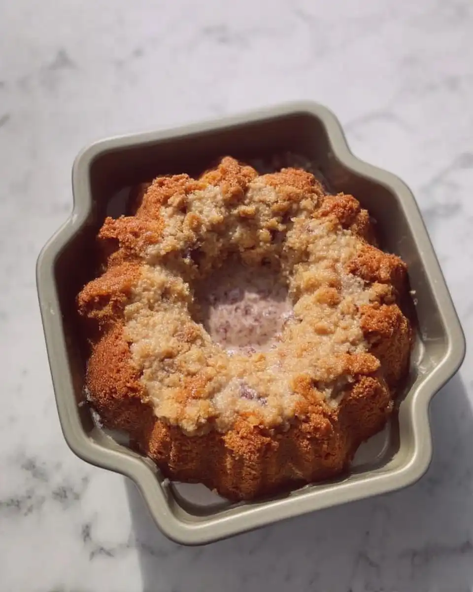 Creamy cake batter with blueberries ready for baking