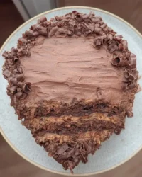 sliced pink champagne cake showing fluffy texture