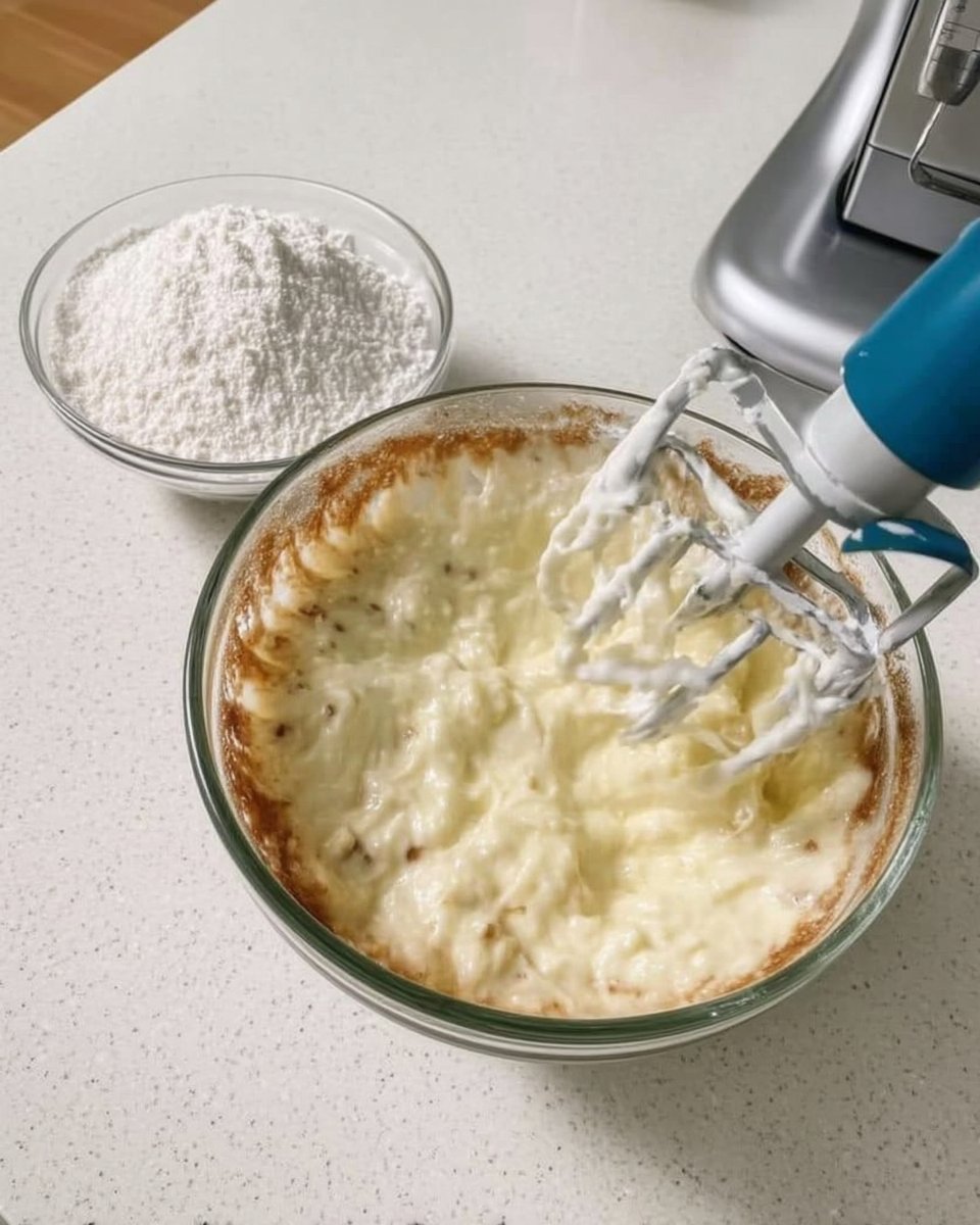 Using a chopstick to poke holes in a warm strawberry cake