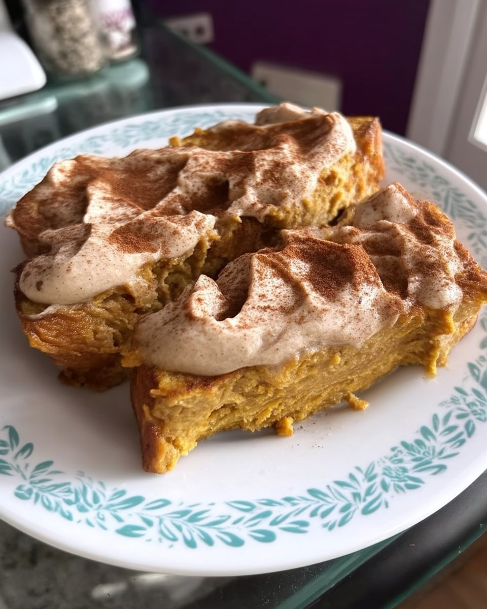Pumpkin Spice Cake 12 Bowls of pumpkin puree flour and spices on a marble counter