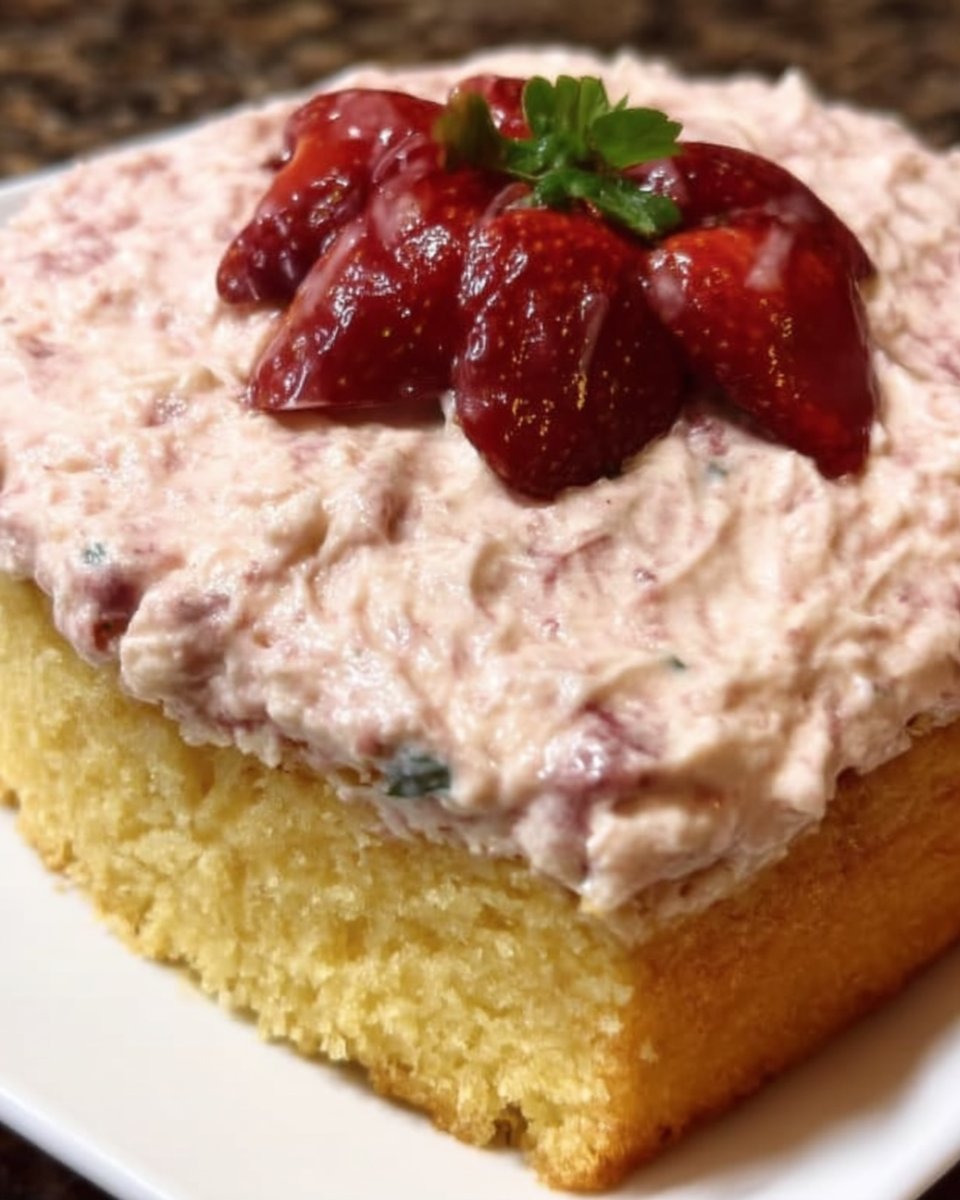 Rustic vanilla cake on a stand topped with fresh white flowers