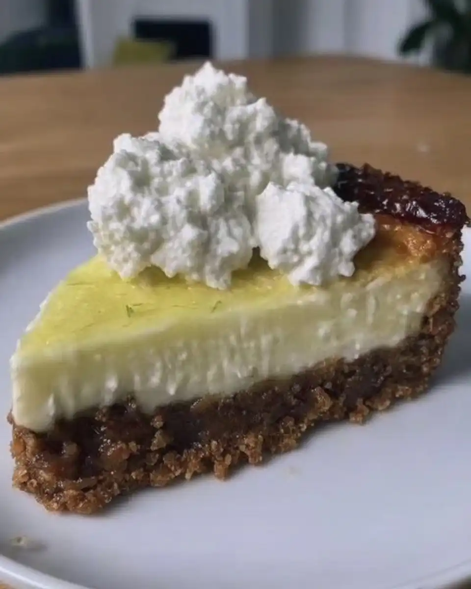 Lemon cheesecake slice with fork and cup of coffee