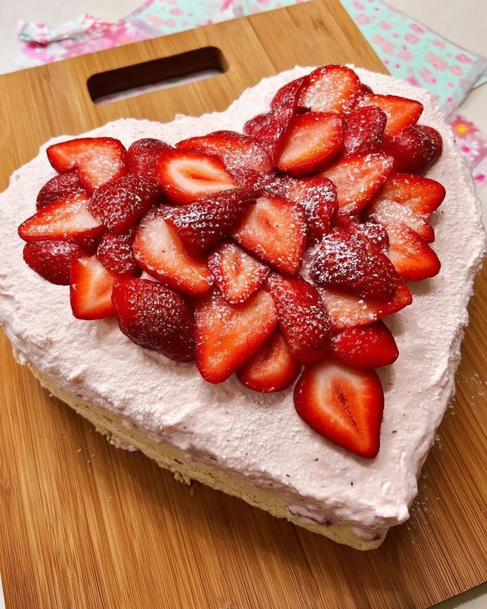 Slice of chocolate cake with strawberry frosting on a plate