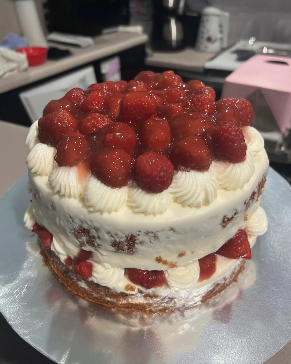 Cake Decorating 14 Slice of decorated cake on a plate showing even layers and frosting