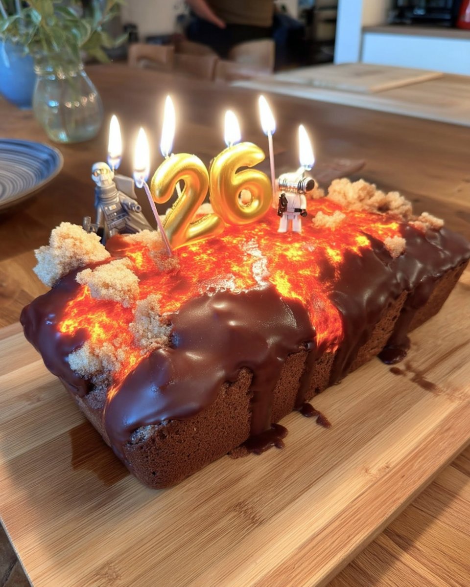 Slice of Star Wars cake served on a ceramic plate