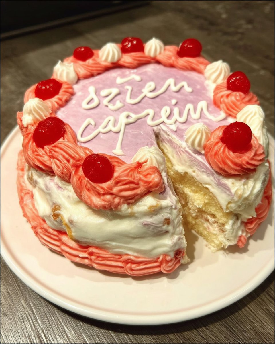 whole vintage cake on an ornate white platter