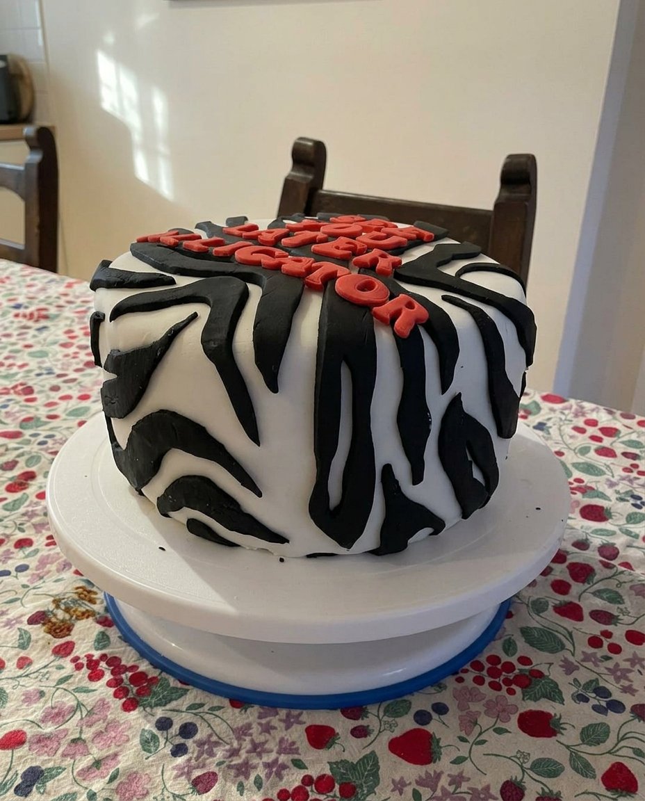 Close up of aesthetic cake crumb texture showing a fine tight grain