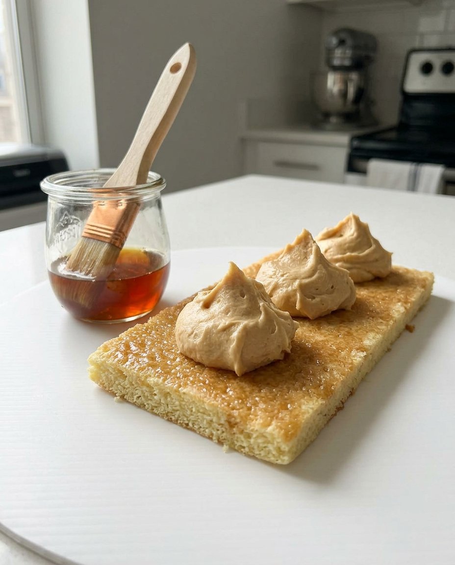 Bowls of almond flour, coffee extract, and fresh eggs laid out on a wooden table.