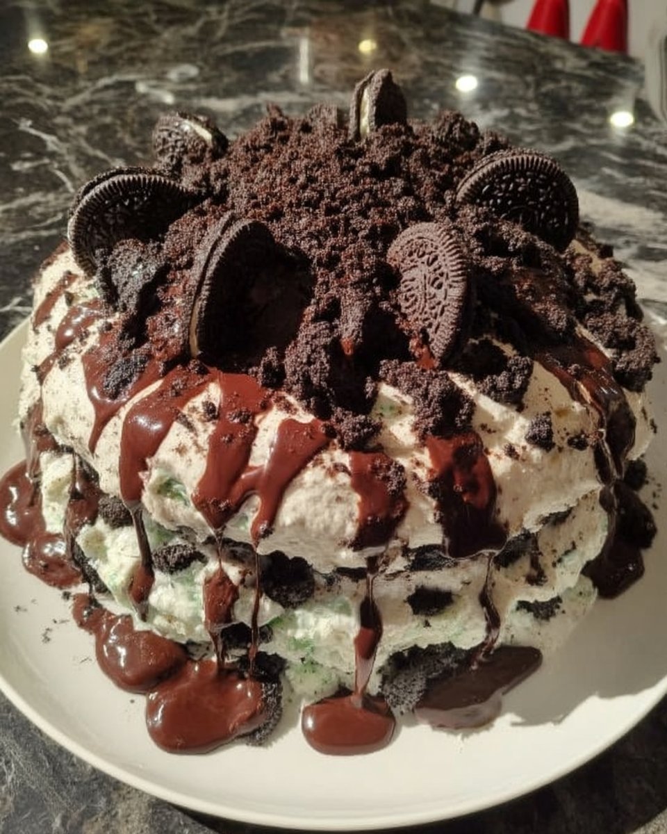 Oreo Cake 13 Cake pans with cake strips attached to ensure even baking