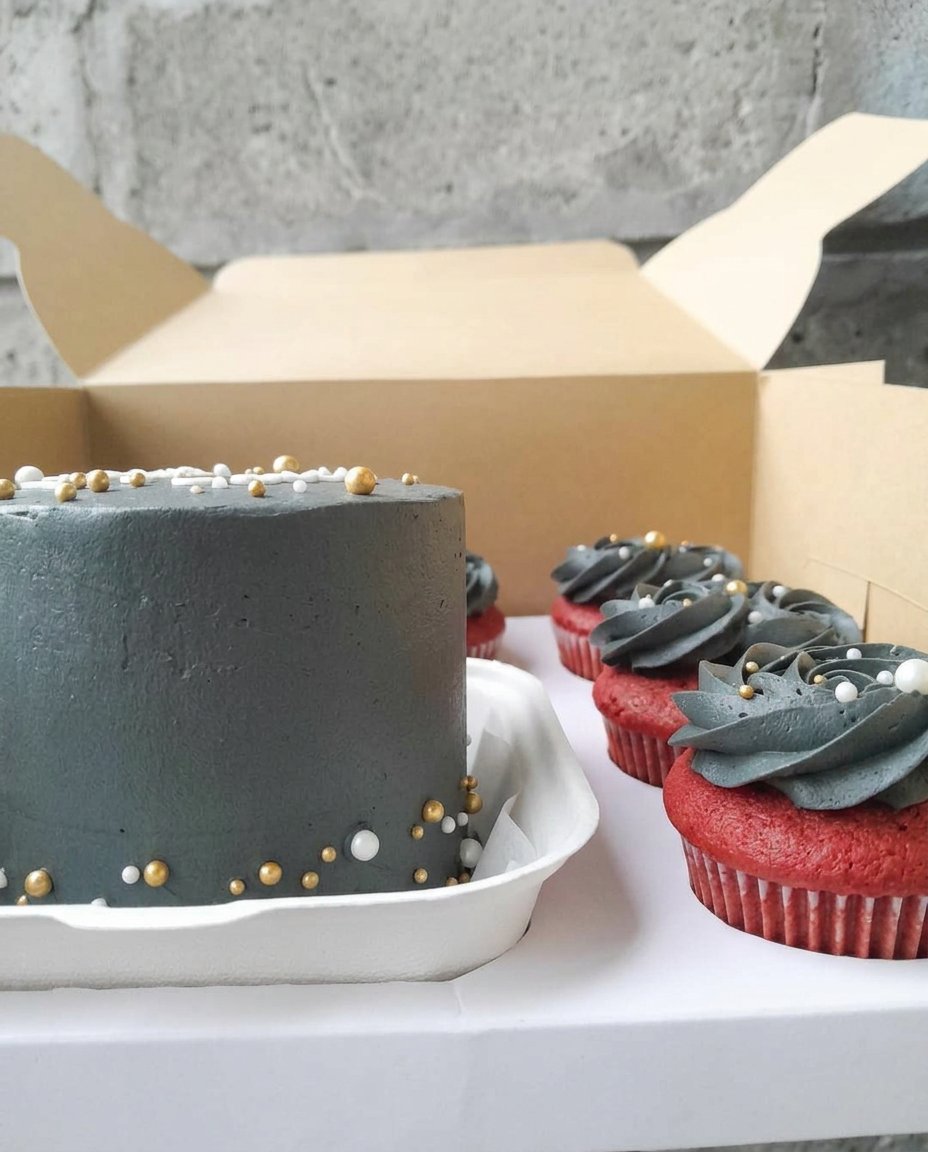 Cake Bento 12 Ingredients for bento cake including butter, sugar, and vanilla on a wooden counter.