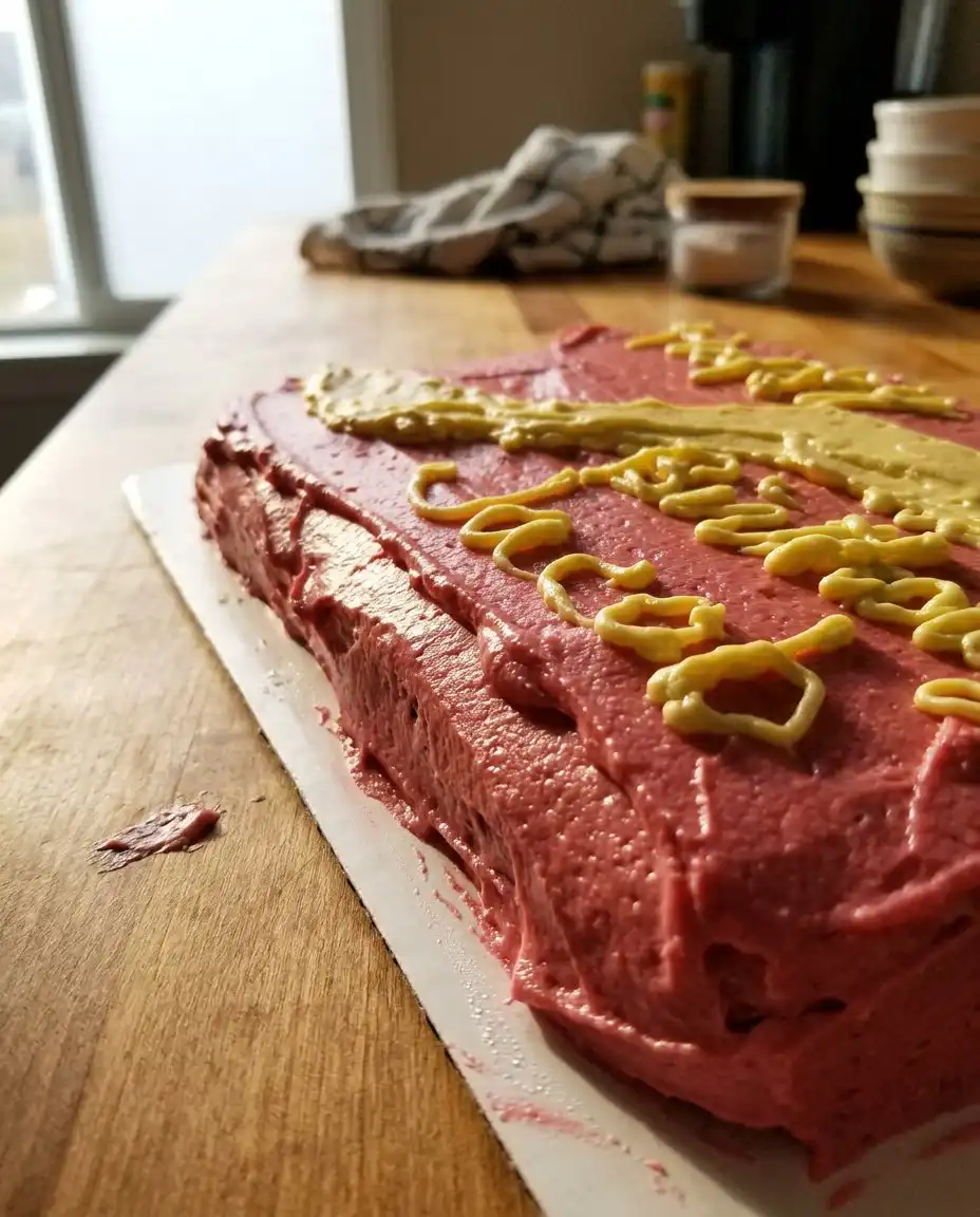 A perfectly cut slice of three layer birthday cake on a white plate.