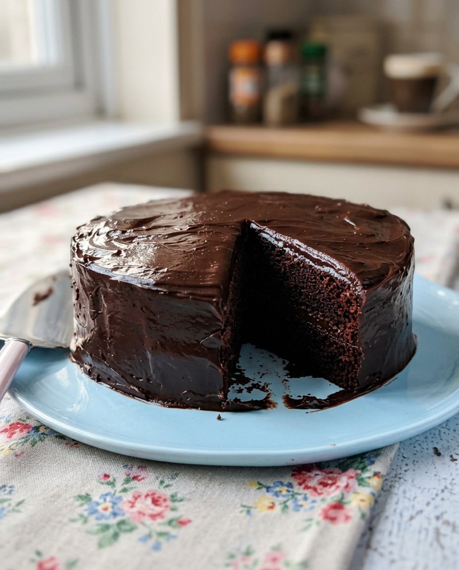 Boiling butter and cocoa powder in a saucepan