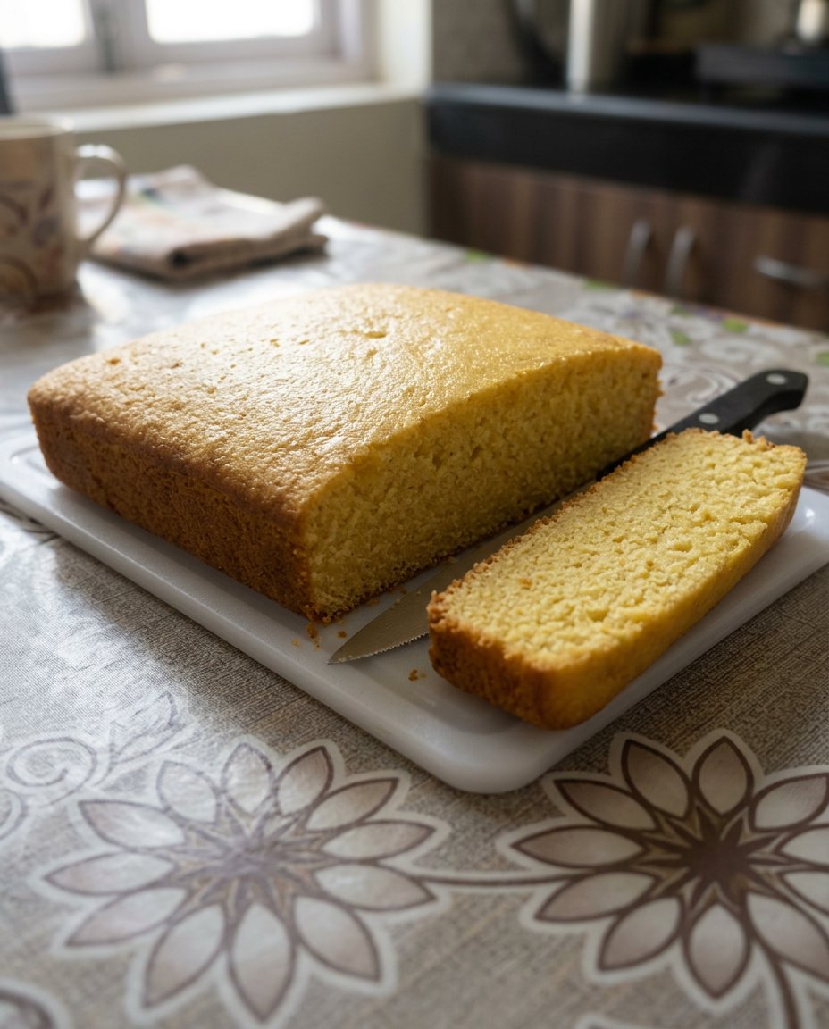 A close up of smooth eggless cake batter being lifted by a whisk