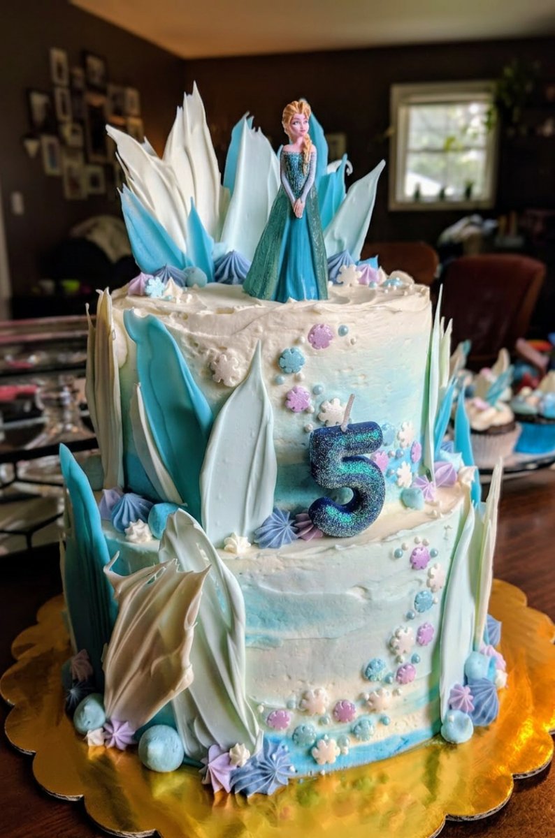 Frozen Cake 12 Fresh yogurt eggs and sugar on a rustic wooden table