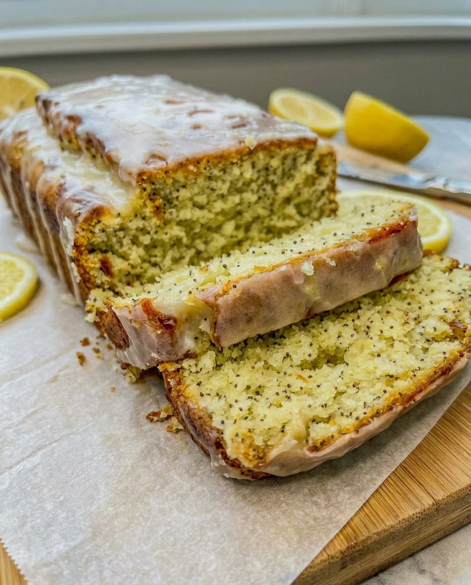 Lemon Poppy Seed Cake 12 Fresh organic lemons and a bowl of blue-black poppy seeds on a wooden table