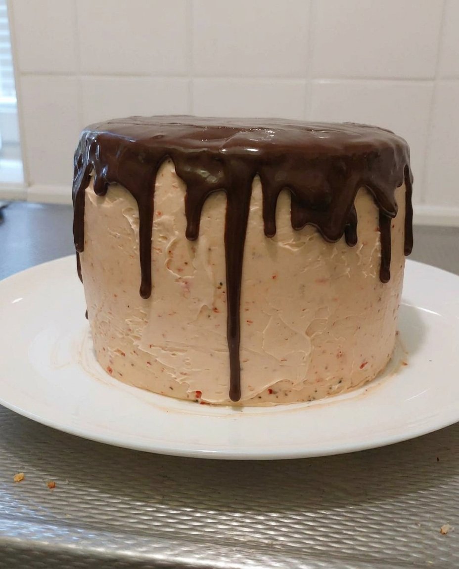 Ingredients for strawberry cake including fresh berries and white chocolate