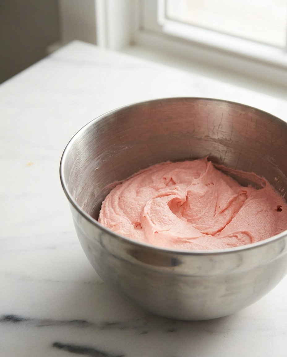 Cake Strawberry 13 Close up of strawberry cake texture and golden edges