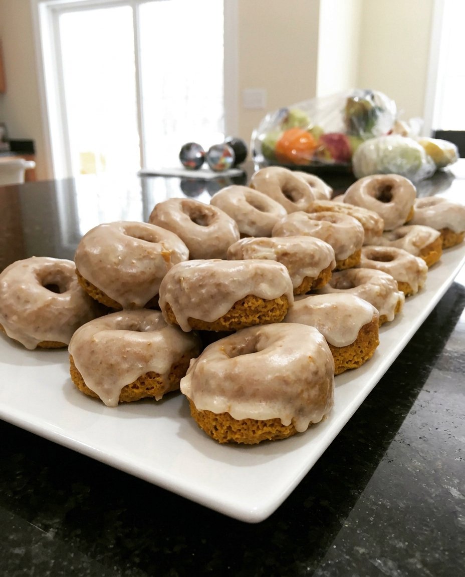 Pouring white vanilla glaze over a dark chocolate bundt cake