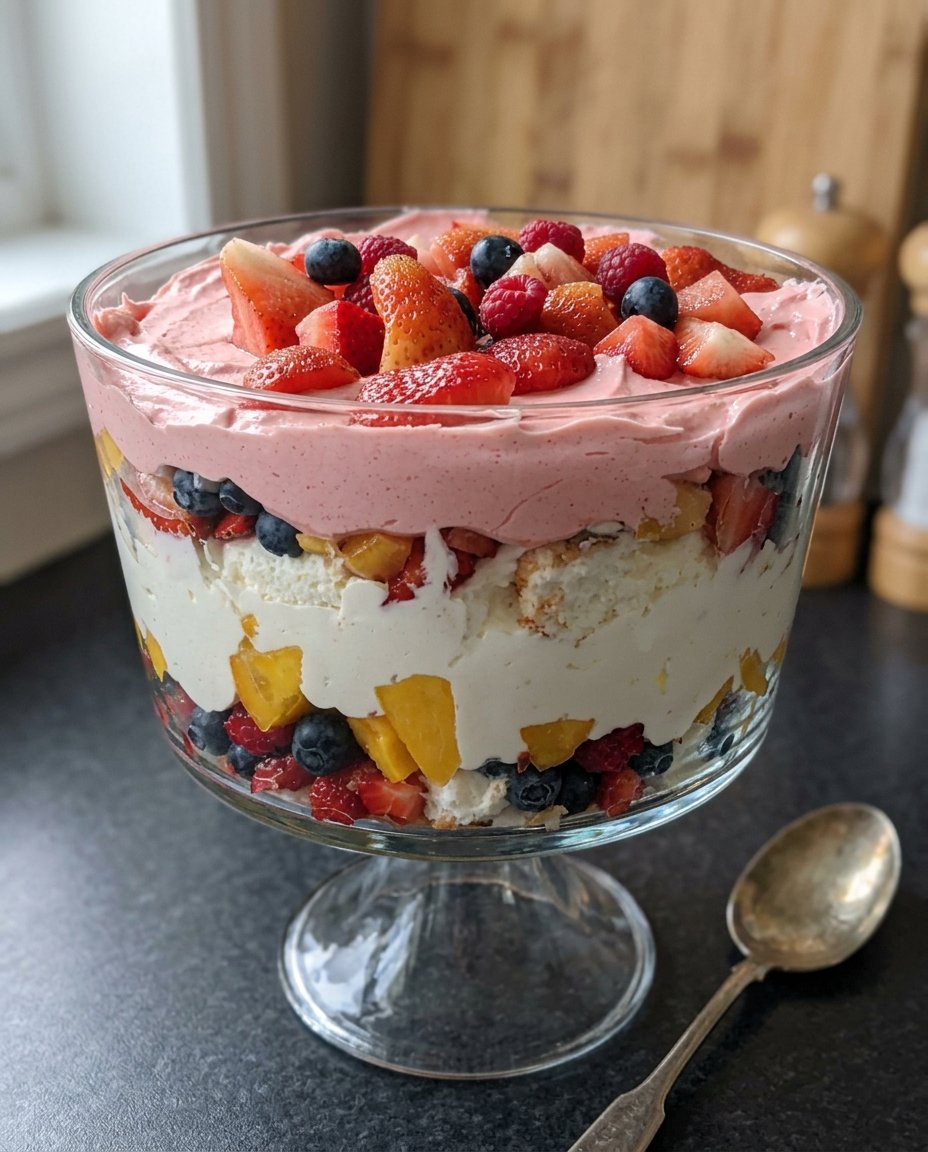 Brushing orange syrup glaze over a warm fruit cake