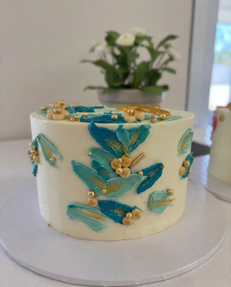 High quality baking ingredients including butter oil flour and egg whites for a vanilla cake
