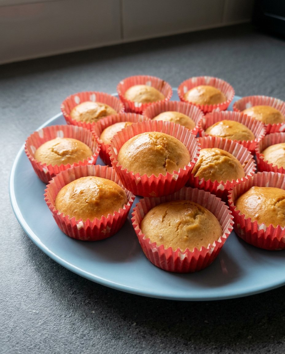 Fresh butter, eggs, and flour arranged on a kitchen counter