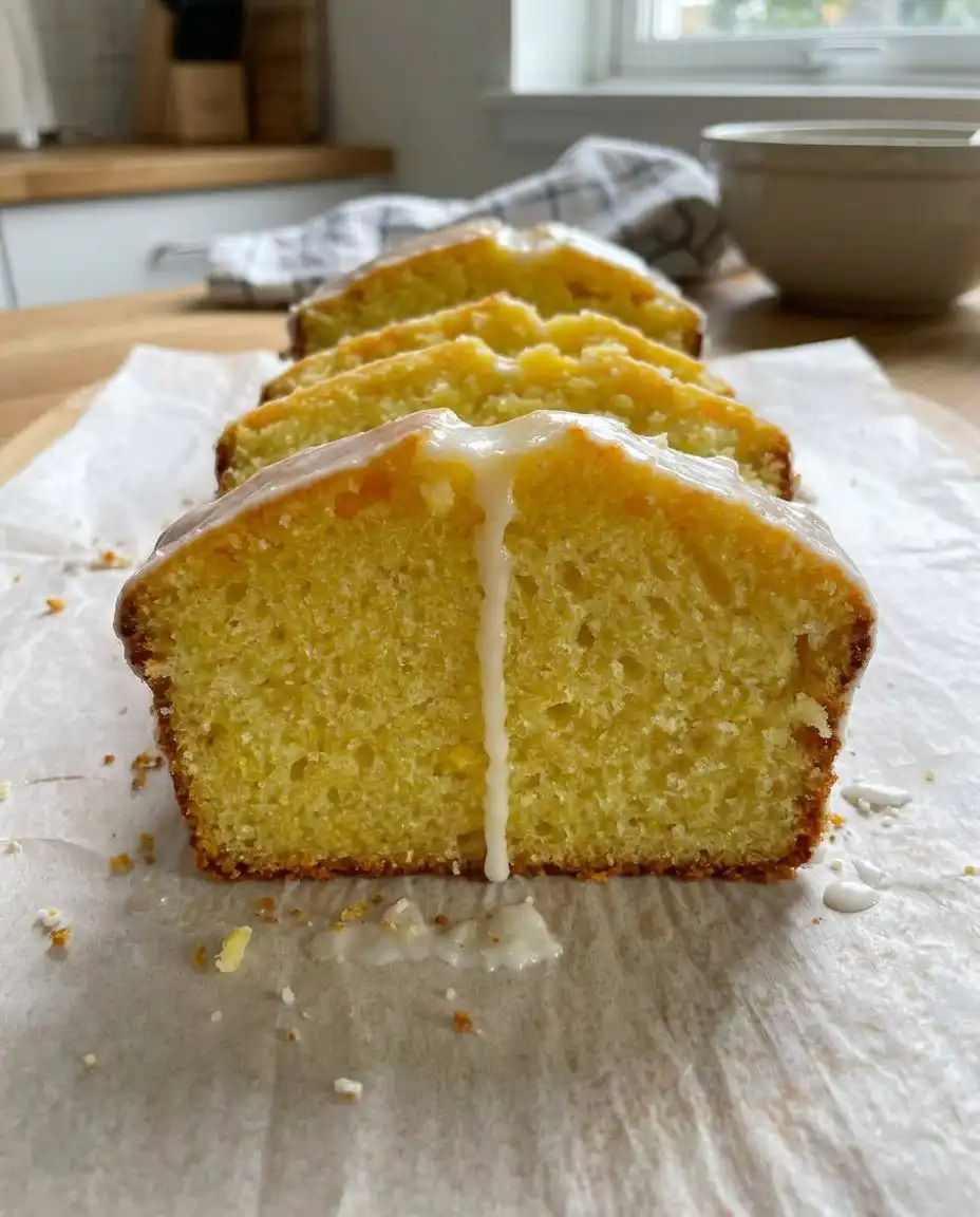 Lemon Pound Cake 3 12 Fresh lemons, butter, eggs, and sour cream on a kitchen counter