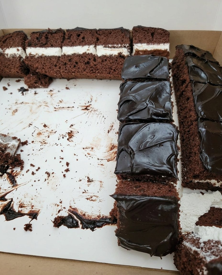 Cocoa powder, buttermilk, and farm-fresh eggs laid out on a marble countertop.