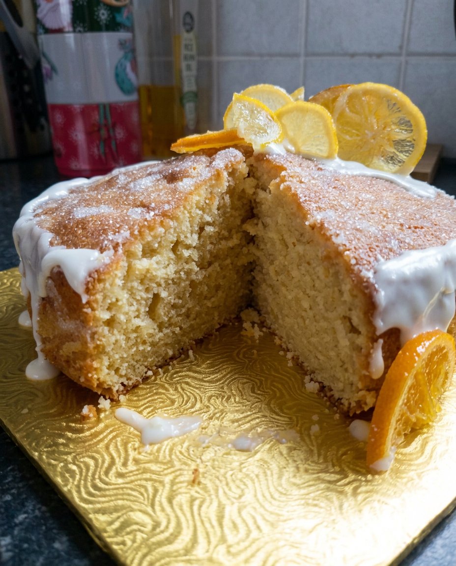 Lemon Drizzle Cake 12 Fresh lemons, high quality butter, and caster sugar arranged on a wooden table