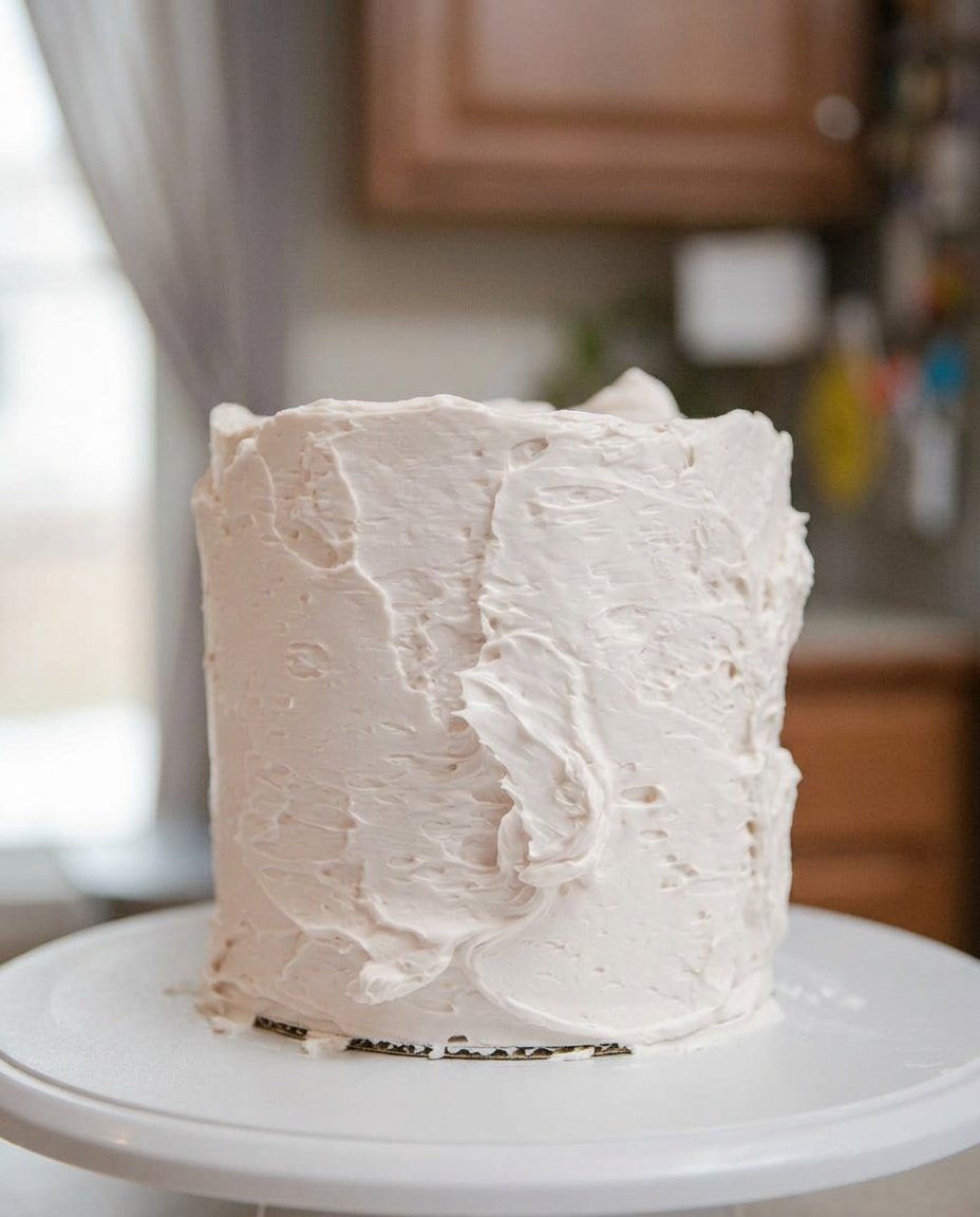 Ingredients for WASC cake including sour cream, egg whites, and almond extract.