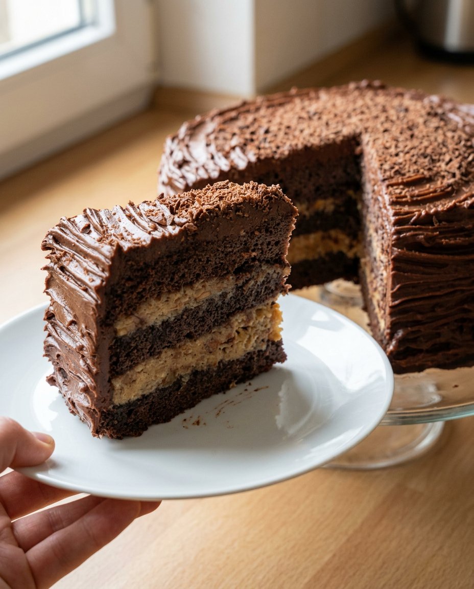 Slice Cake 13 Glossy Italian meringue buttercream on a whisk