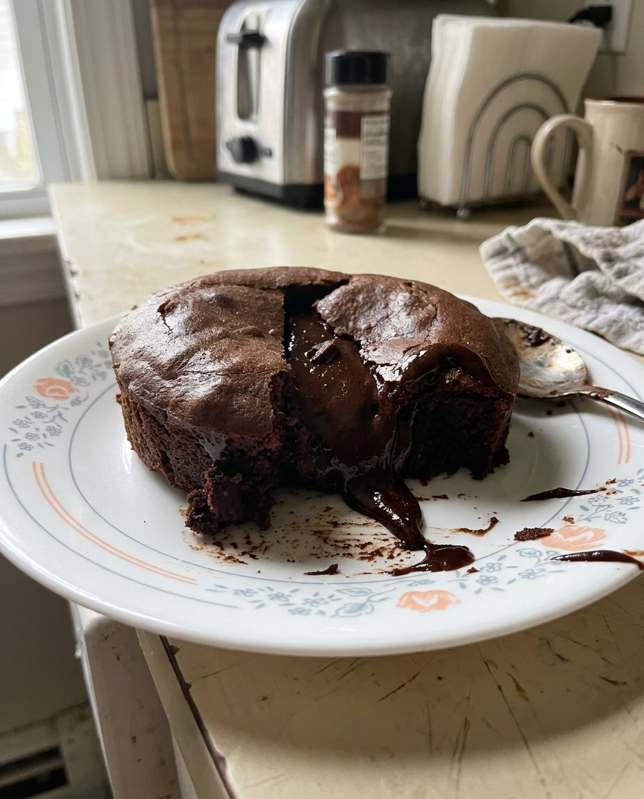 Mise en place for chocolate lava cake including 60 percent cacao chocolate and fresh eggs