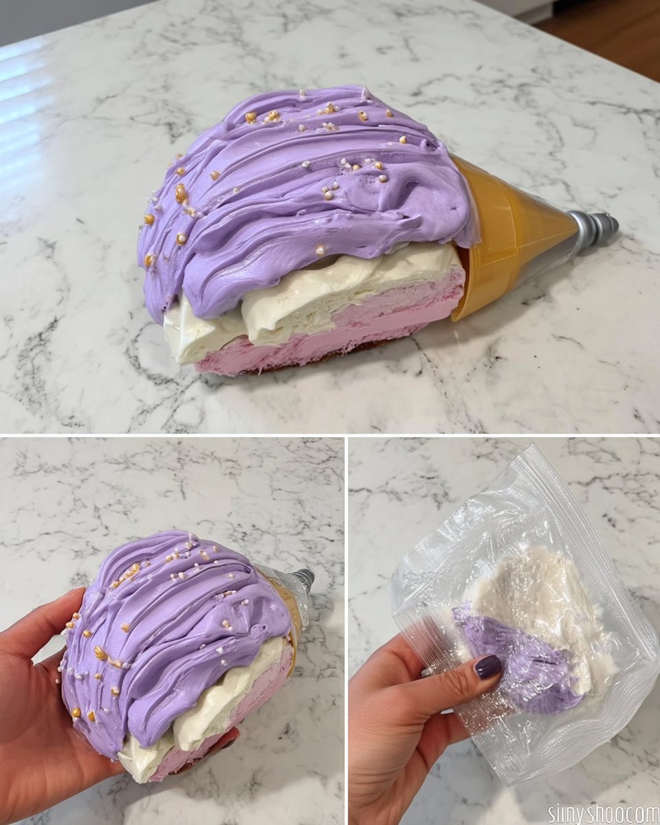 Spring Cake 13 An instant read thermometer measuring the internal temperature of softened butter