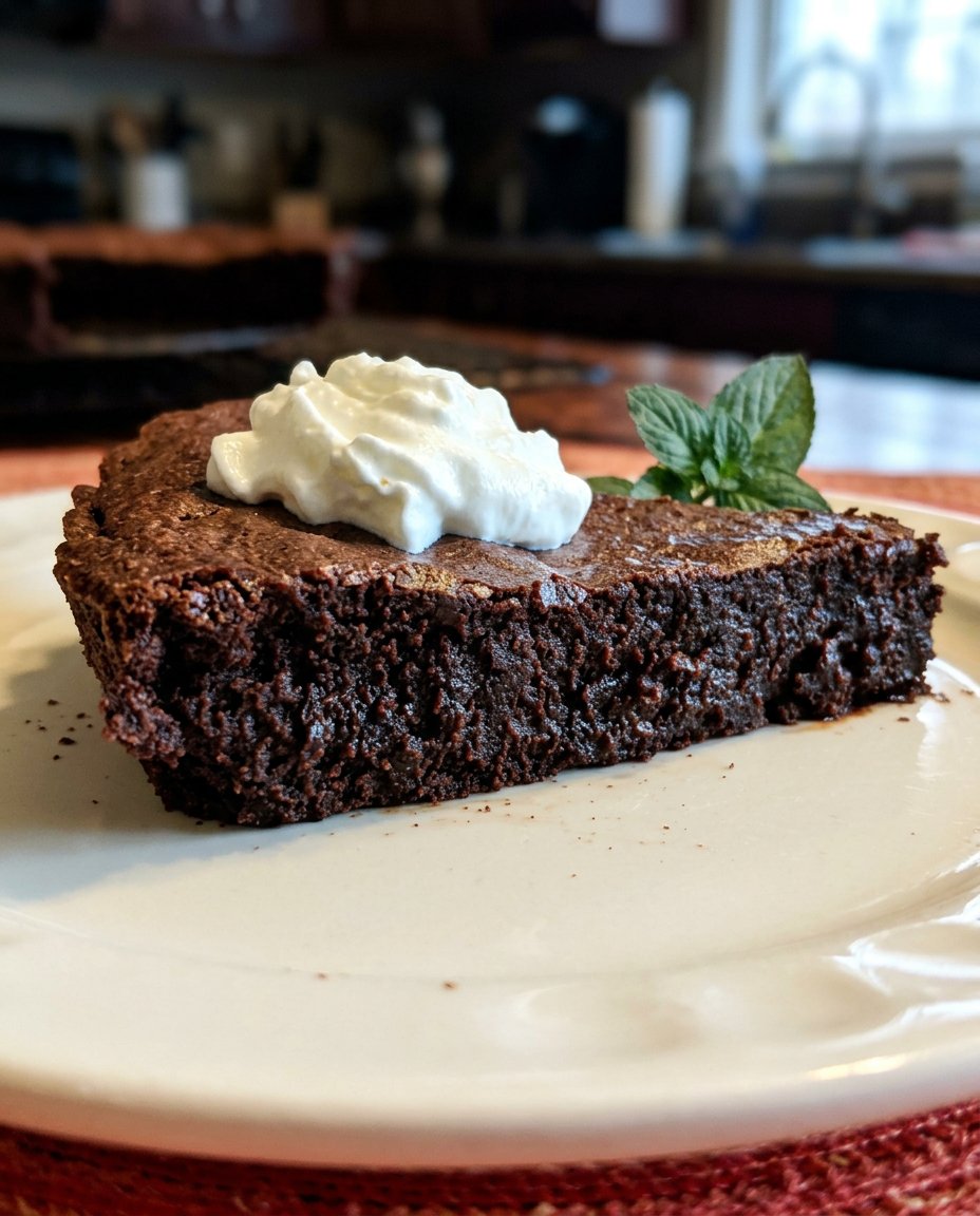 Glossy melted chocolate and butter in a double boiler