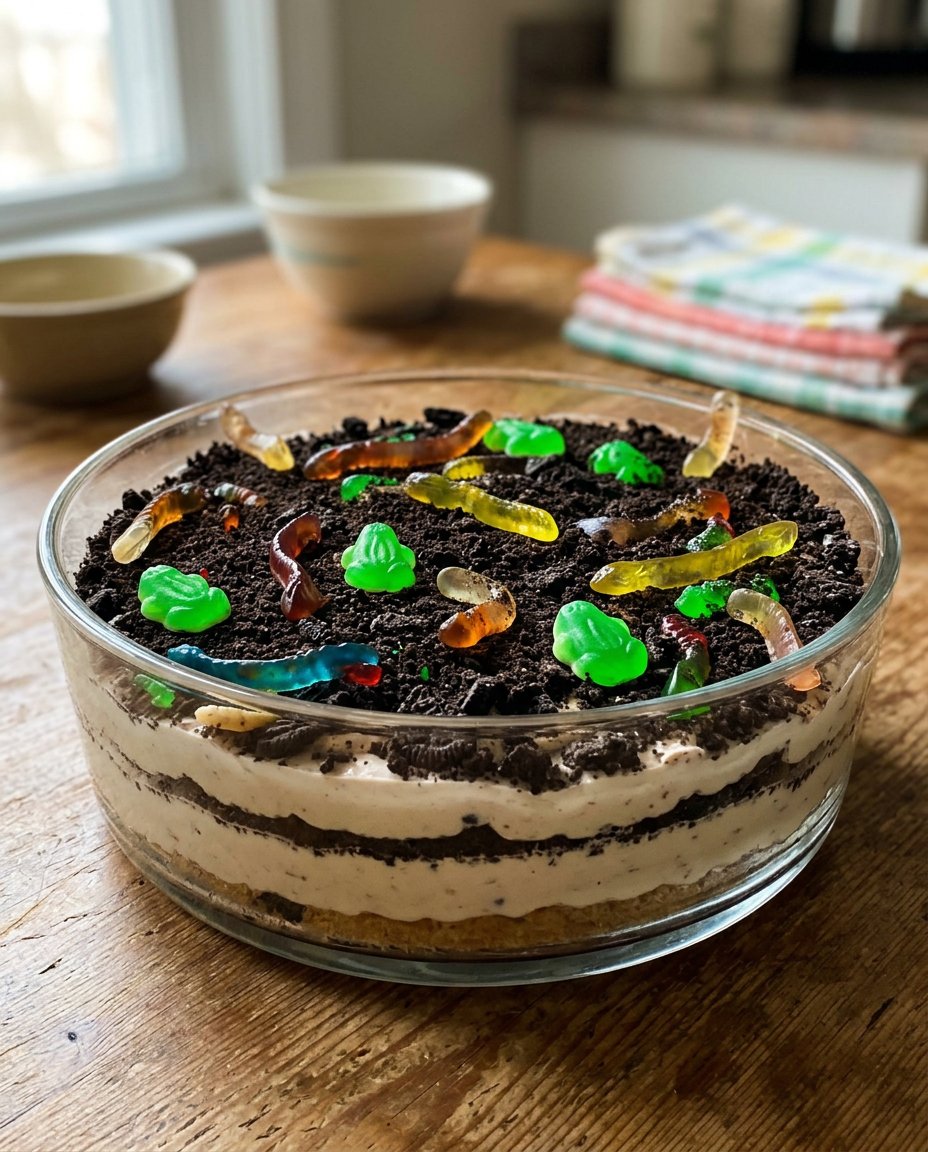 Close up of crushed Oreo crumbs showing uniform texture