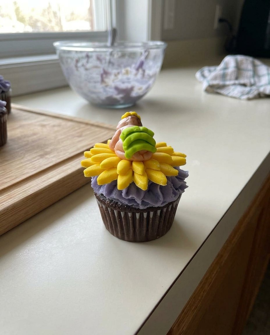 Cake Toppers 13 A hand piping melted candy onto waxed paper using a template for a custom cake topper.
