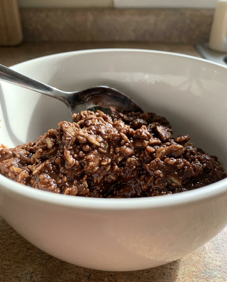 Healthy Cake 13 A close up of healthy cake batter in a bowl with rainbow sprinkles being folded in.