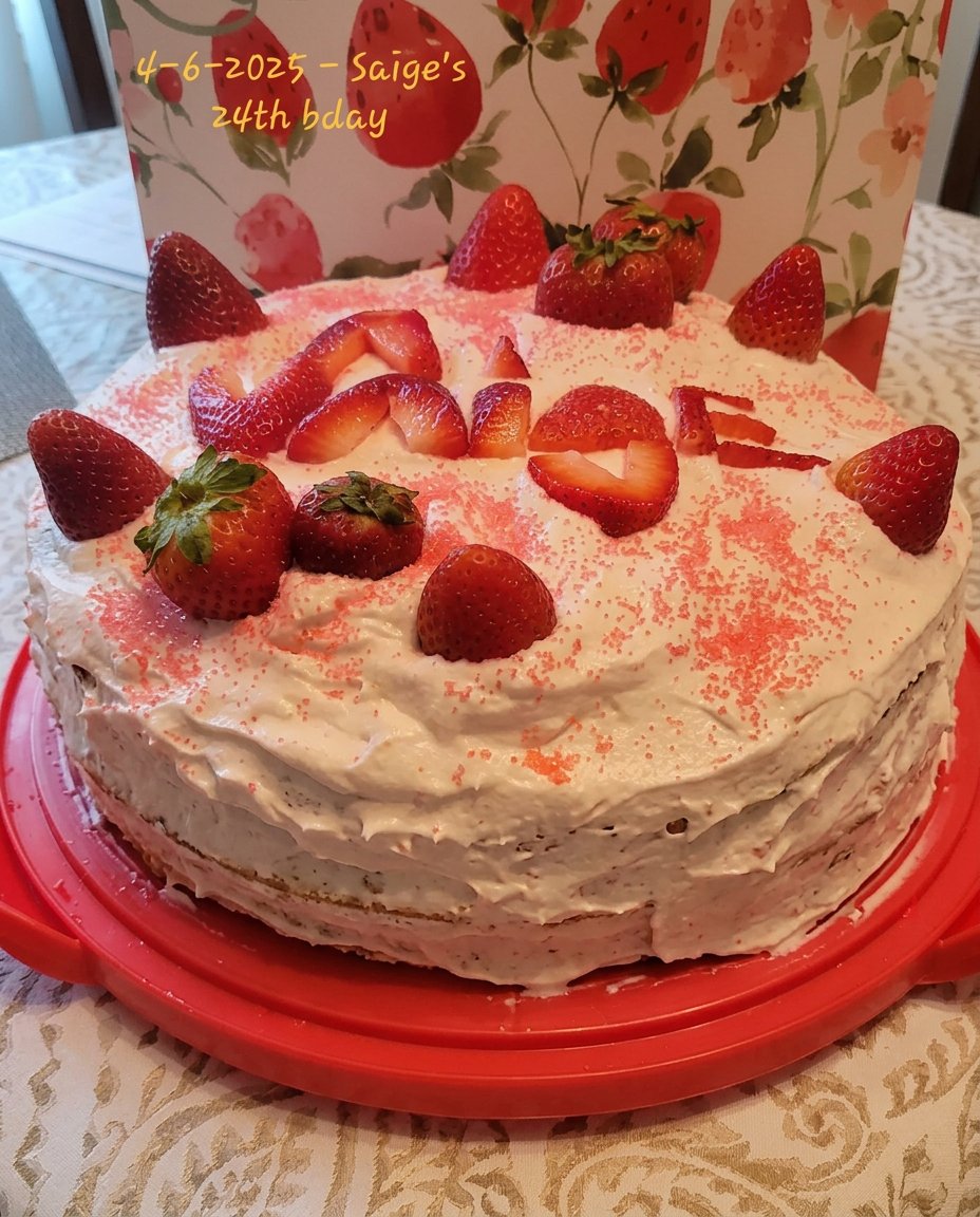 Cake Strawberry 12 Fresh strawberries yogurt and flour arranged for baking