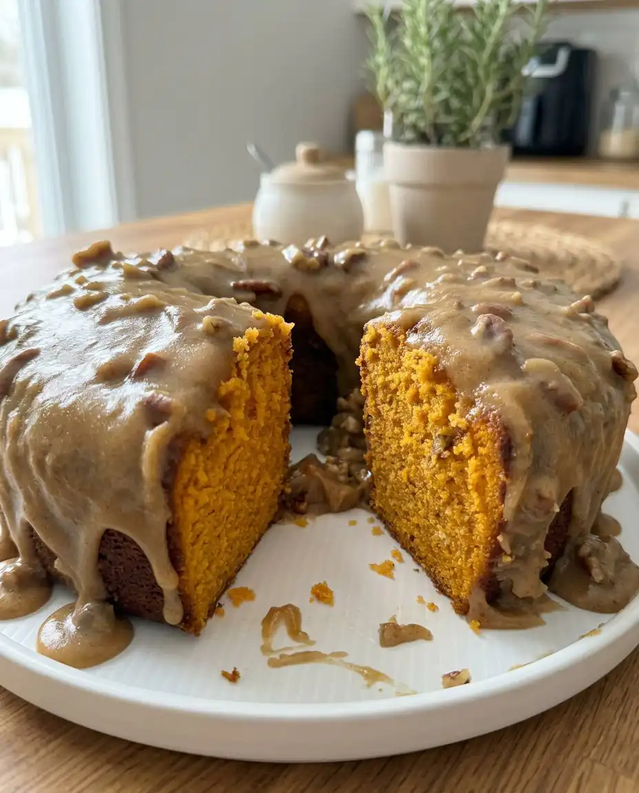 Sweet Potato Cake 14 A slice of golden sweet potato cake topped with a dollop of cream