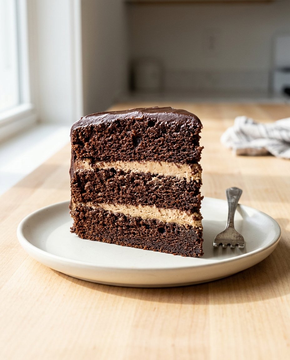 Vegan Cake 12 An assortment of vegan baking ingredients including cocoa powder soy milk and apple cider vinegar.