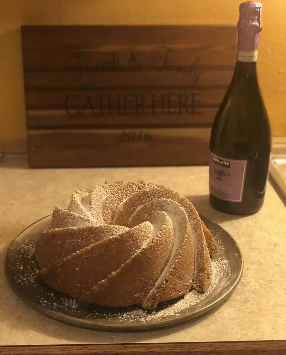7 Up Cake 2 13 A properly greased and floured Bundt pan ready for batter