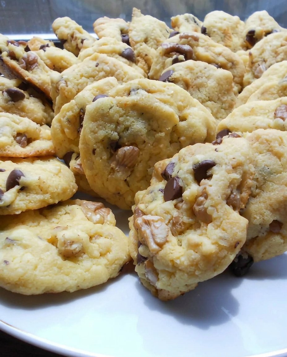 Cookie Monster Cake 14 A thick slice of chocolate cake with cookie dough filling